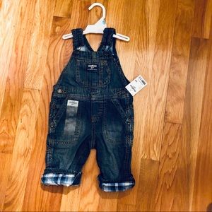 OshKosh B’gosh Flannel Lined Overalls